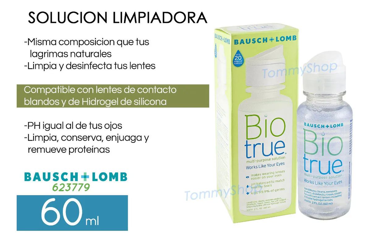 Bio Liquido Limpiador Desinfectante De Lentes De Contacto Viaje