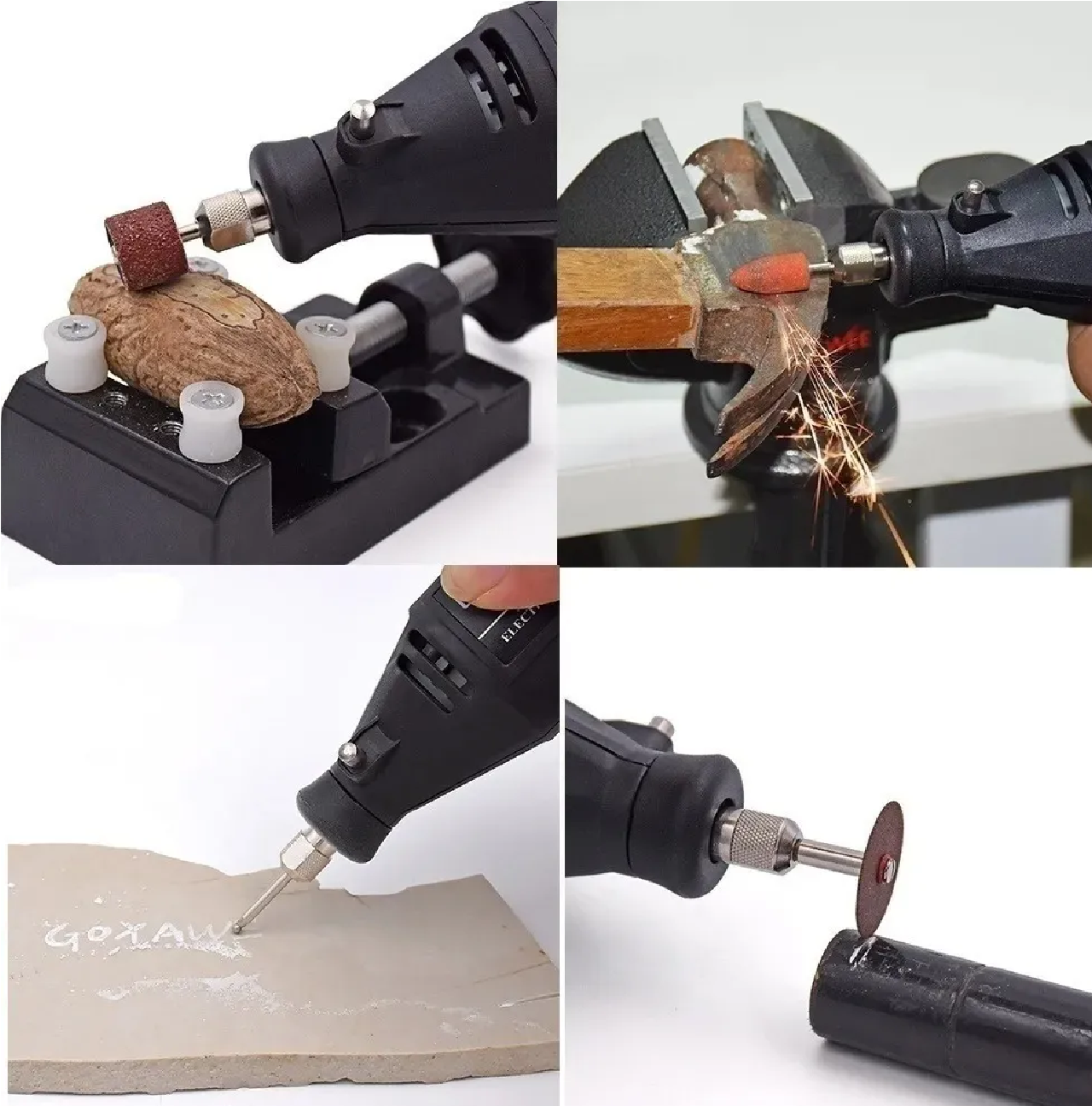 Mini taladro eléctrico de 12V, Kit de herramientas rotativas, pluma de  grabado de carpintería, bricolaje, para joyería, vidrio de Metal con juego  de accesorios, herramienta Dremel