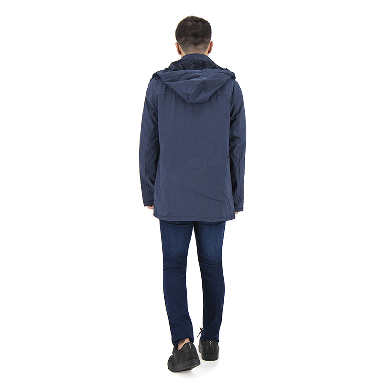 Chamarra Slim Cazadora Larga Táctica de Gabardina Para Hombre Holstone - Azul