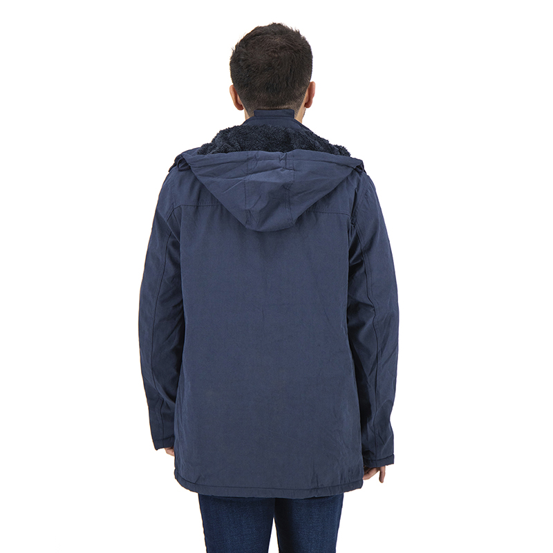 Chamarra Slim Cazadora Larga Táctica de Gabardina Para Hombre Holstone - Azul