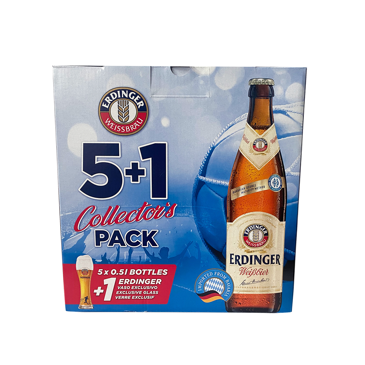 Five Pack Erdinger Weisbbier Con Vaso Exclusivo