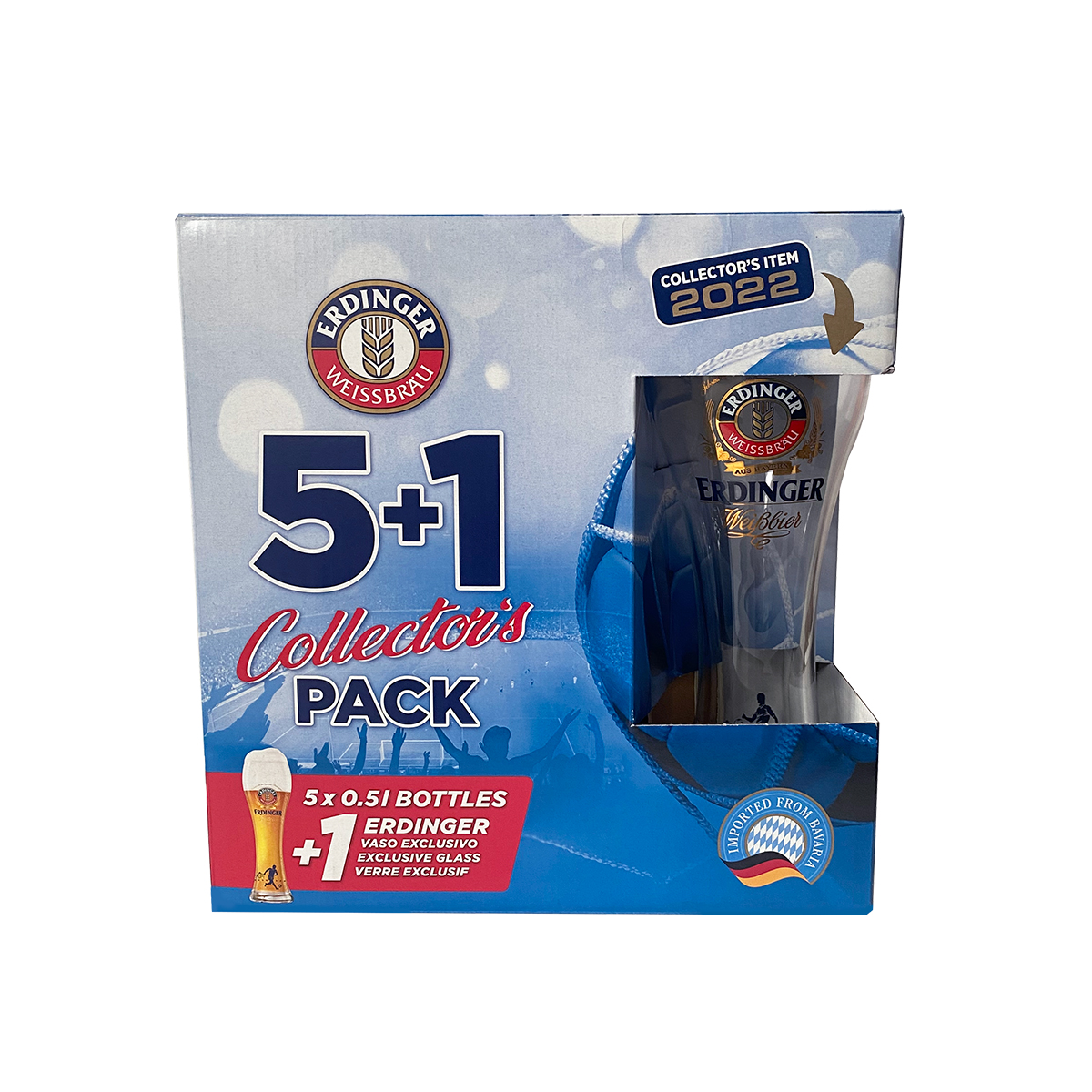 Five Pack Erdinger Weisbbier Con Vaso Exclusivo