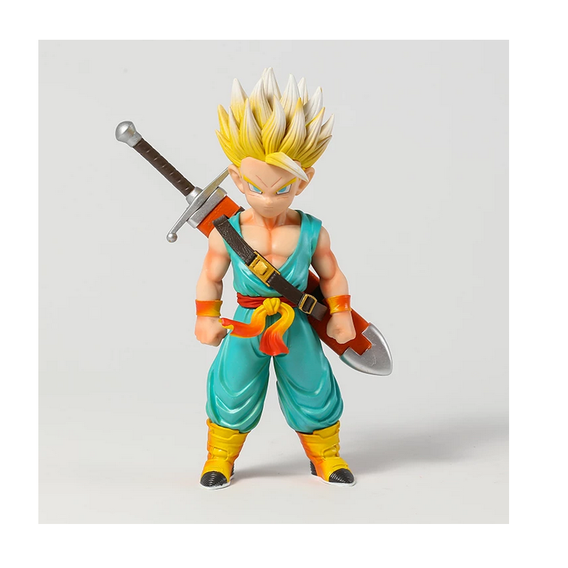 Juguete Muñeco Dragon Ball Z Trunks Niño Super Saiyajin Con Caja