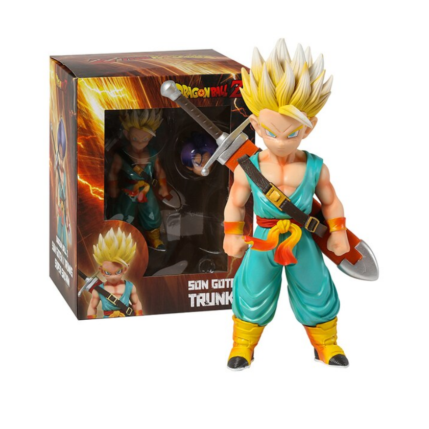 Juguete Muñeco Dragon Ball Z Trunks Niño Super Saiyajin Con Caja