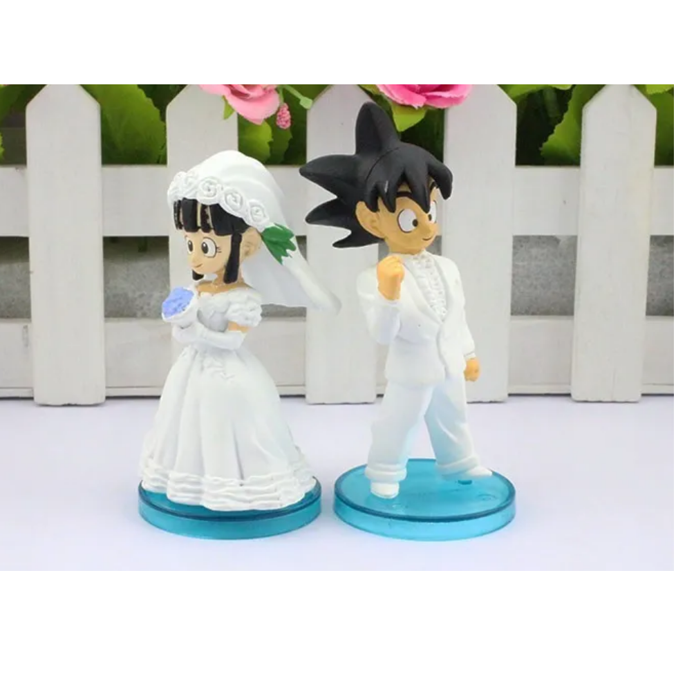 Juguetes Muñecos Figuras Dragon Ball Z Goku Y Milk Boda Con Caja
