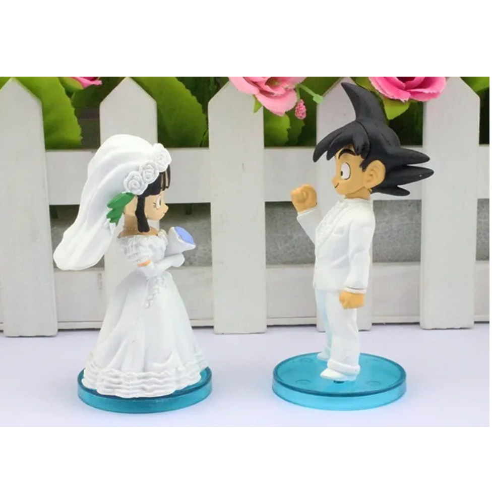Juguetes Muñecos Figuras Dragon Ball Z Goku Y Milk Boda Con Caja