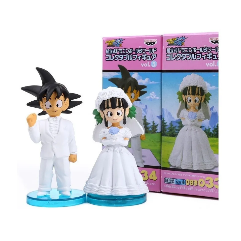 Juguetes Muñecos Figuras Dragon Ball Z Goku Y Milk Boda Con Caja