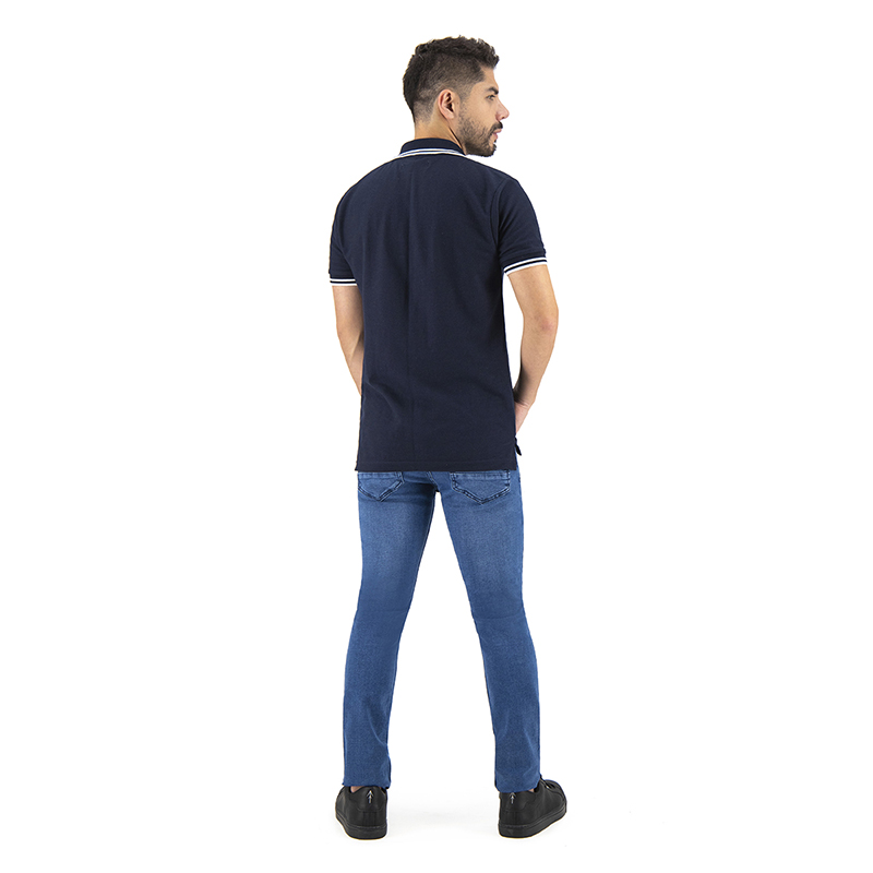 Playera Polo Holstone Slim Fit Para Hombre Holstone - Negro / White