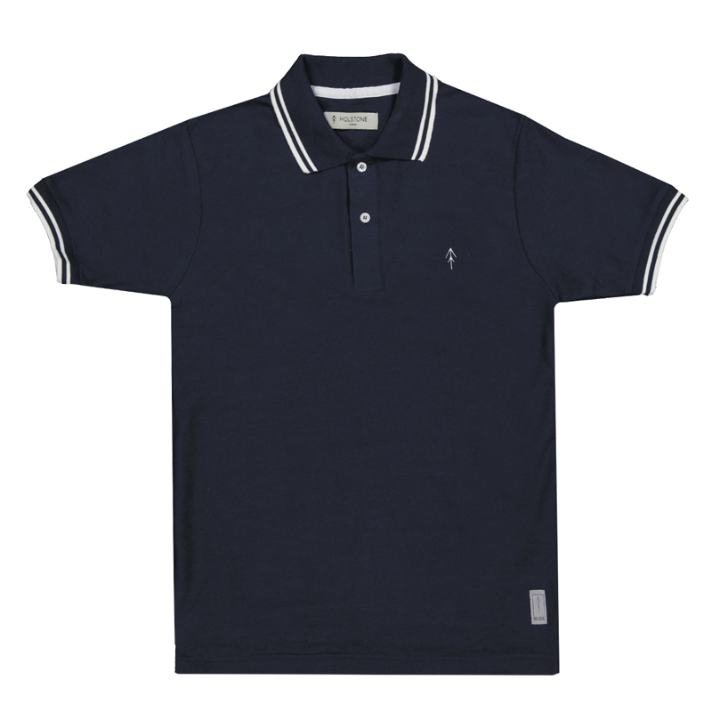 Playera Polo Holstone Slim Fit Para Hombre Holstone - Negro / White