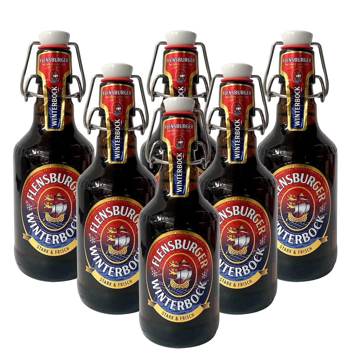 Six Pack Cerveza Flensburger Winterbock 330 ml