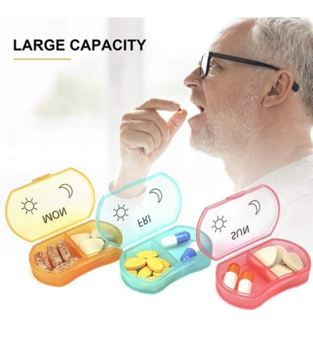 Pastillero Organizador Medicamentos Semanal