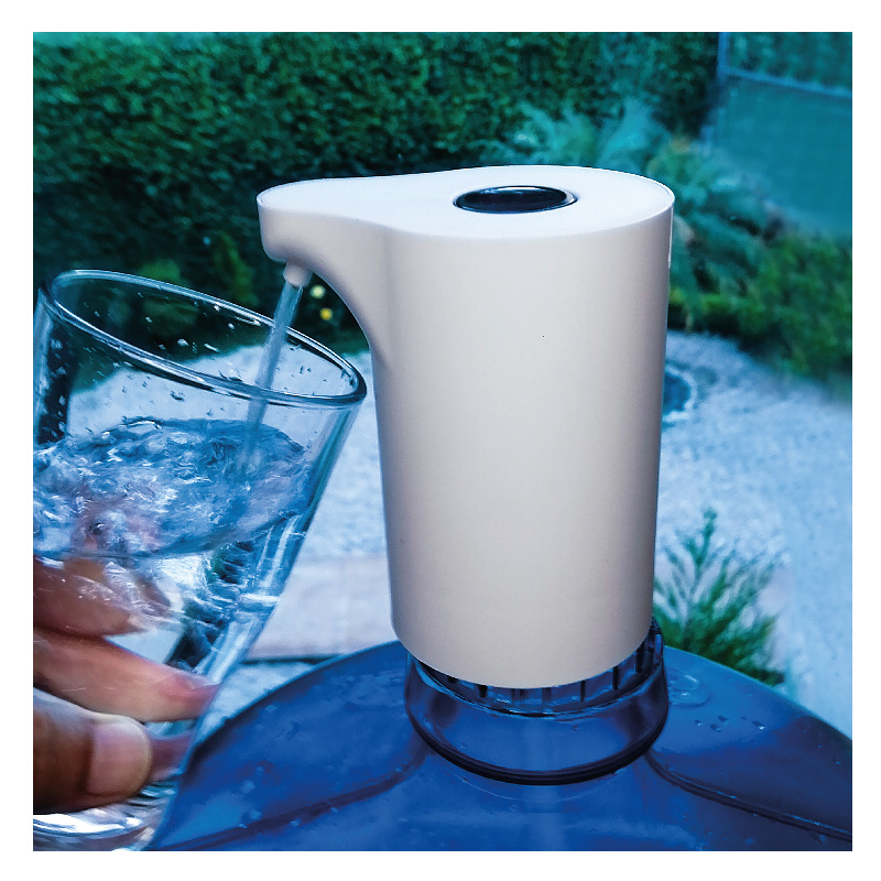 Dispensador eléctrico de agua. Recargable con cable USB.