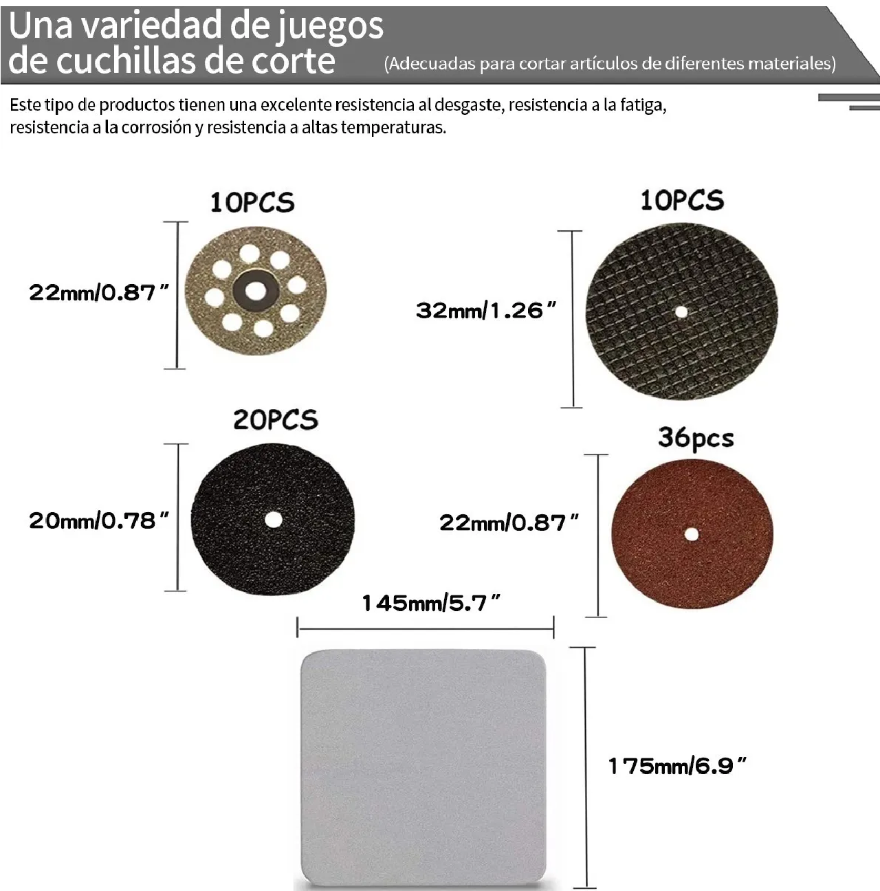 Kit De Discos De Corte Hss Para Taladro Mototool 88pcs
