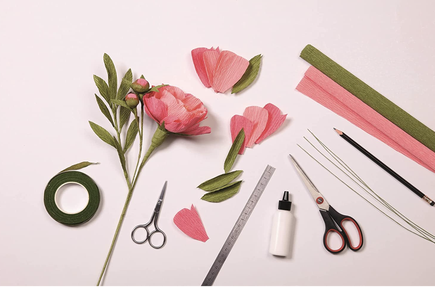 10 papel de crepe papel de seda multicolor 200x50CM DIY MANUALIDAD Diseños y decoracion