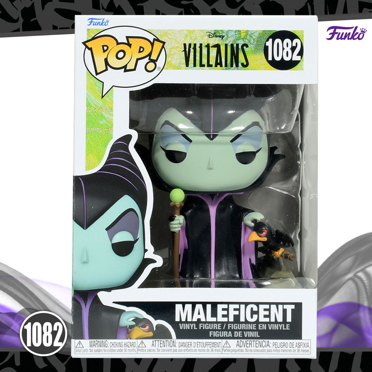 	Funko Pop Malefica Con Cuervo #1082 Villanos Disney Original 