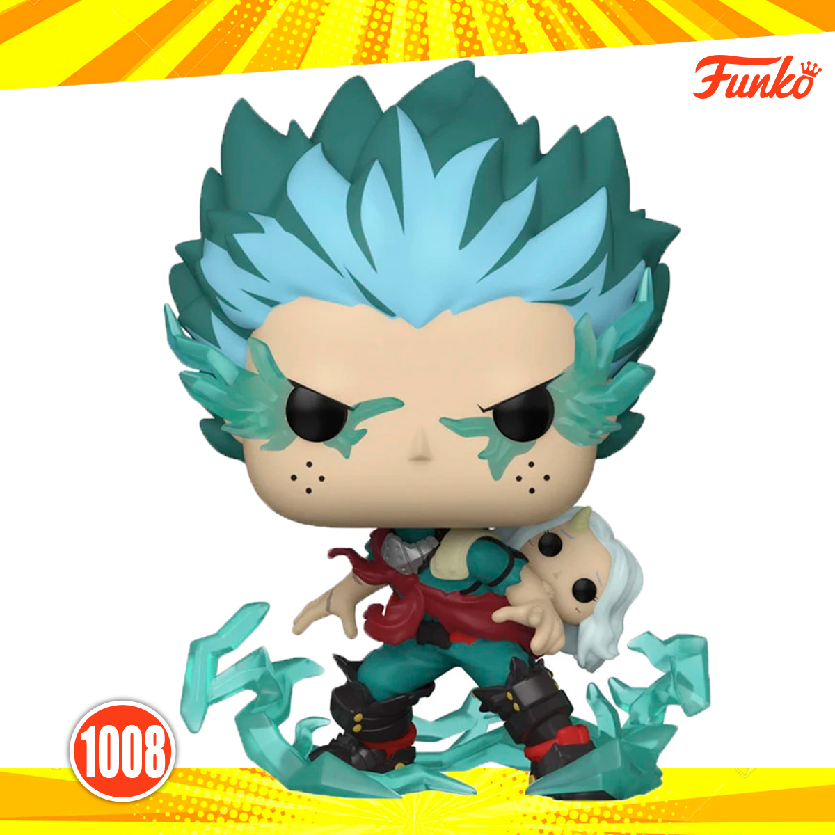 Funko Pop Infinite Deku Con Eri Glow 1008 My Hero Academia Anime con Protector de Acrilico