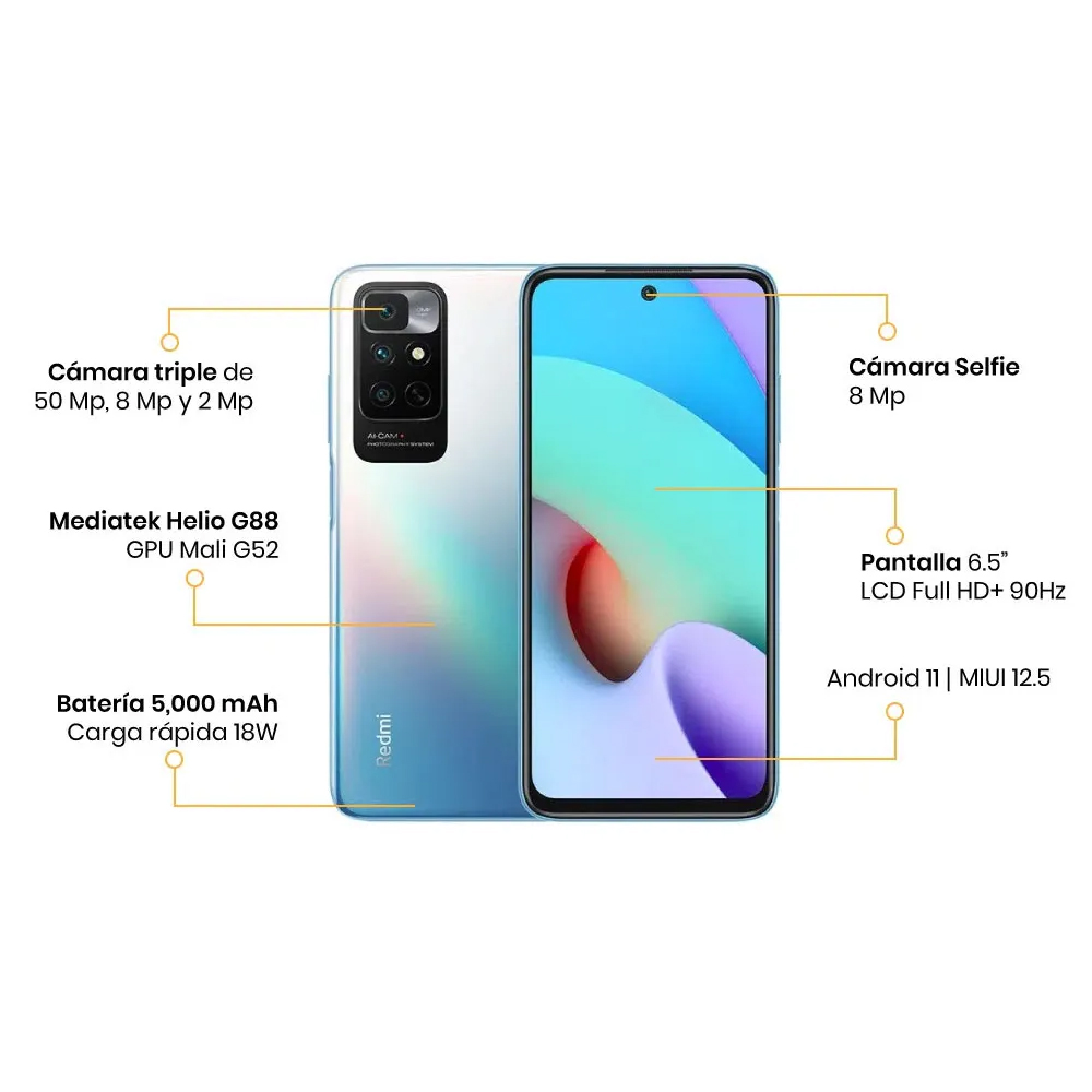 Celular Xiaomi Redmi Note 11  128GB 4GB RAM - Blanco