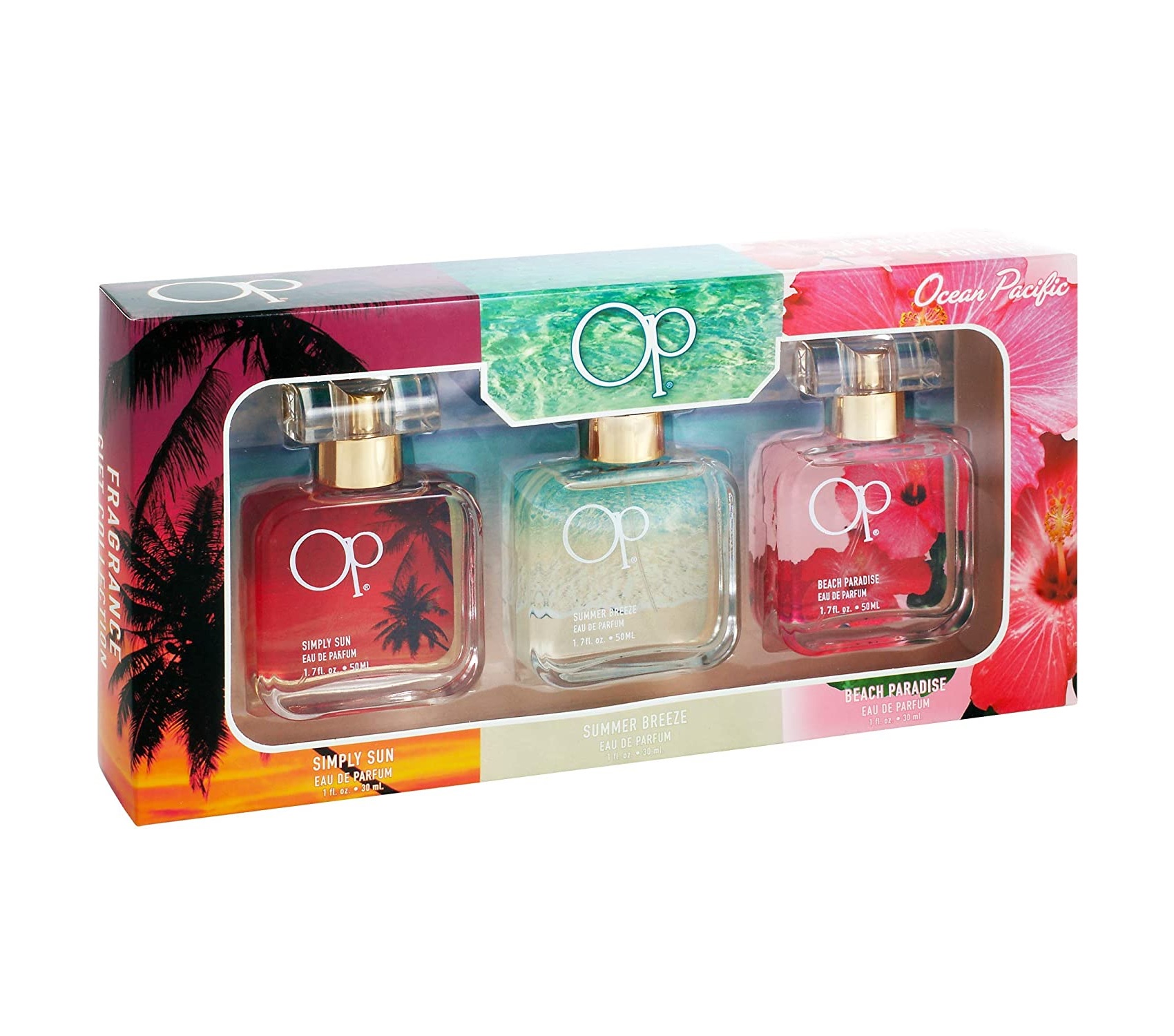 Set Ocean Pacific Trio Beach paradise/Summer Breeze/Simply Sun 30ml