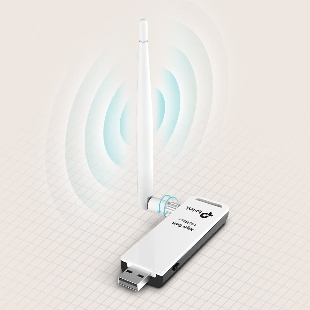 Adaptador De Red Tp-link Usb Wi-fi Tl-wn722n Antena De 4dbi
