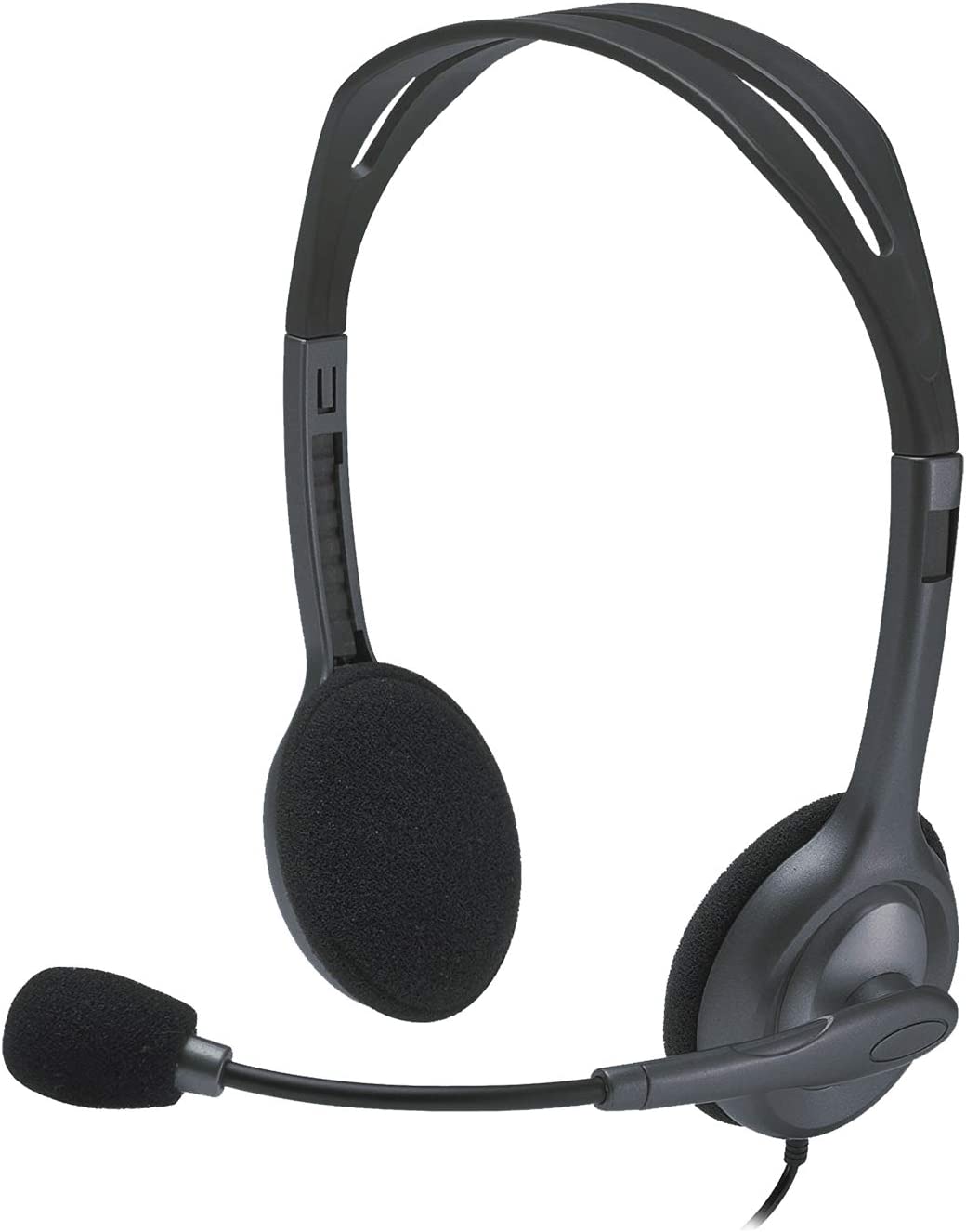 Diadema Logitech H111 Stereo C/microfono Gris 3.5 (981-000612)