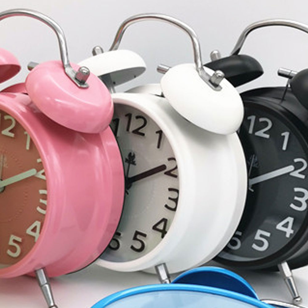 Reloj despertador de mesa doble campana