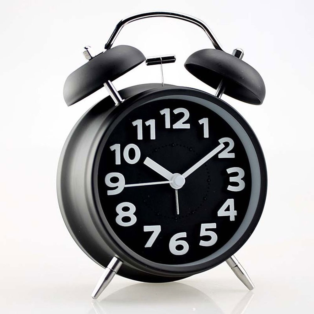 Reloj despertador de mesa doble campana