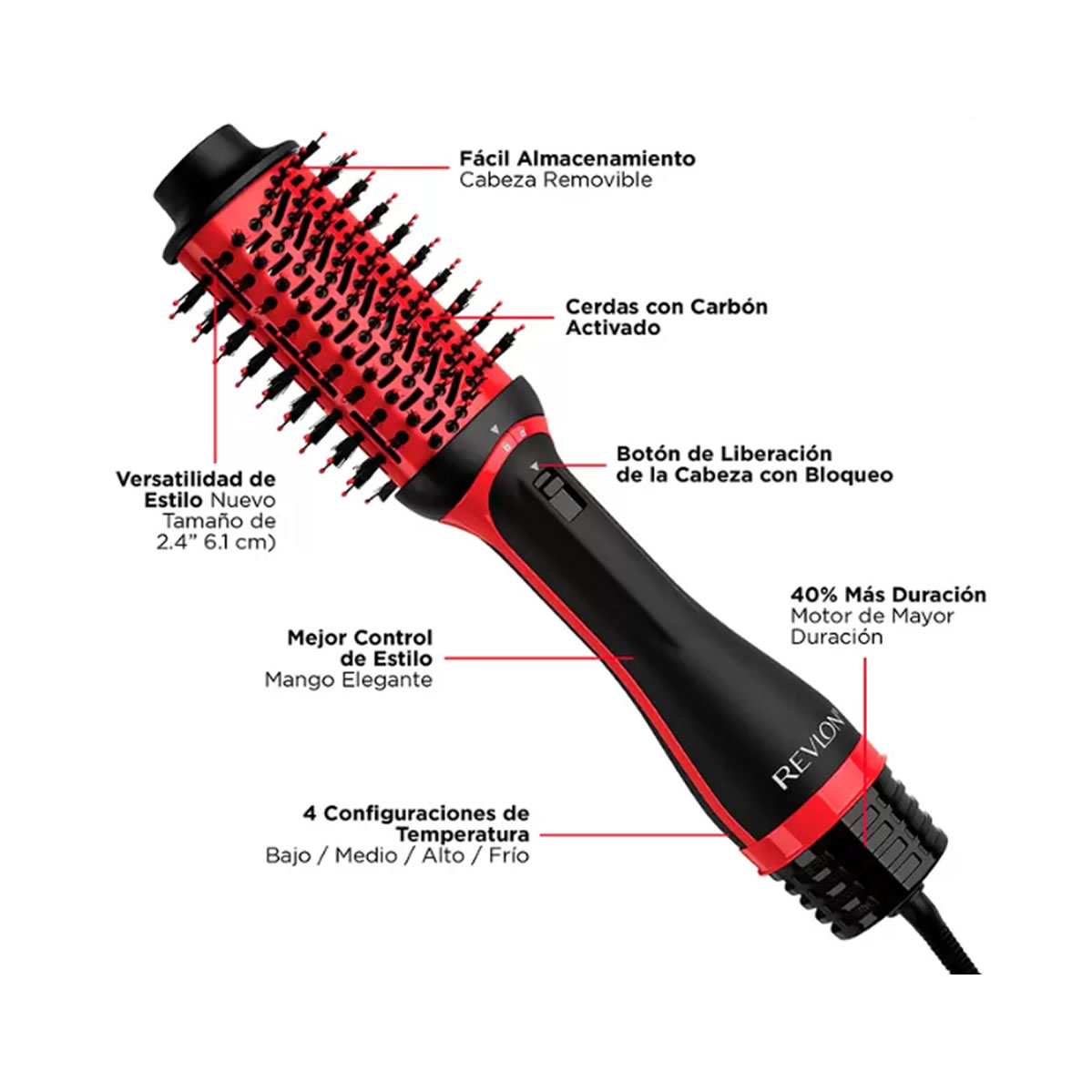 Secador y Voluminizador 3X Cerámica para Cabello Revlon One Step