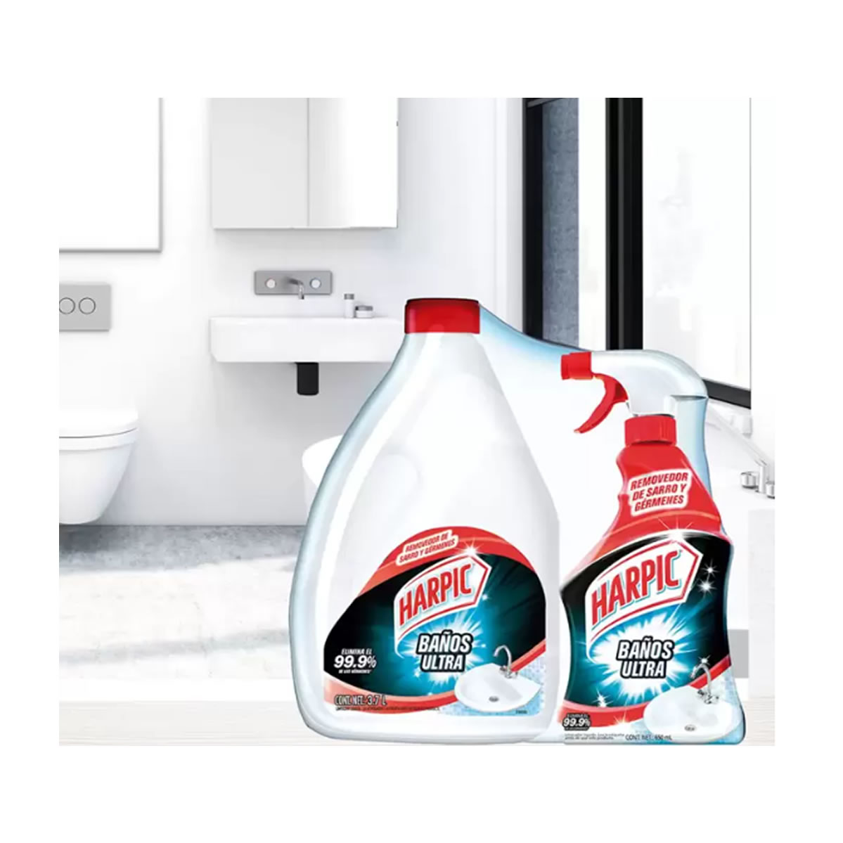 Líquido Limpiador para Baños Harpic Ultra, 3.7 L