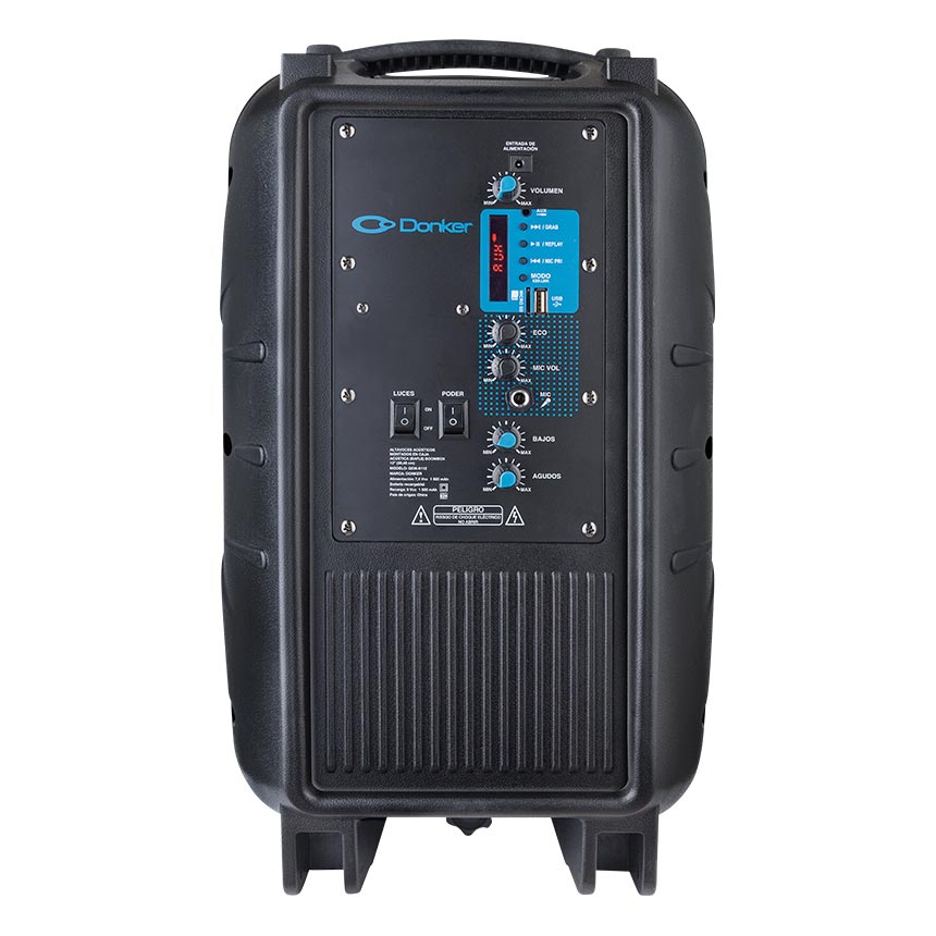 Bocina Kaiser GEM-6112 con bluetooth negra