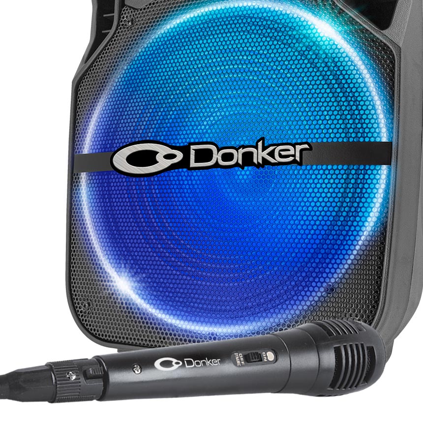 Bocina Kaiser GEM-6112 con bluetooth negra