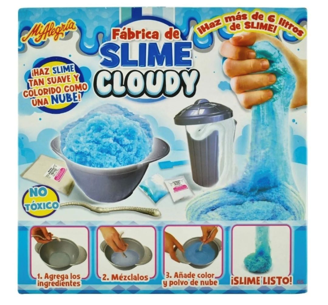 Fabrica De Slime Cloudy Slime Suave Y Colorido Mi Alegría