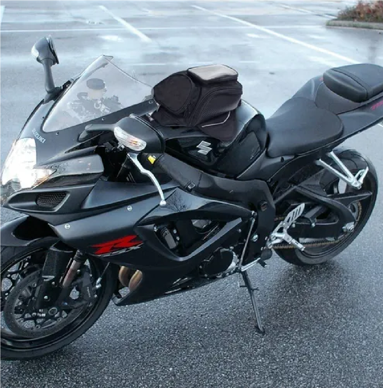  Mochila Bolsa  Para Tanque Moto Negro