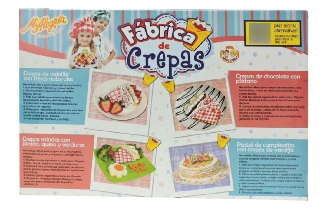 Fabrica De Mini Crepas Mi Alegria Para Niños