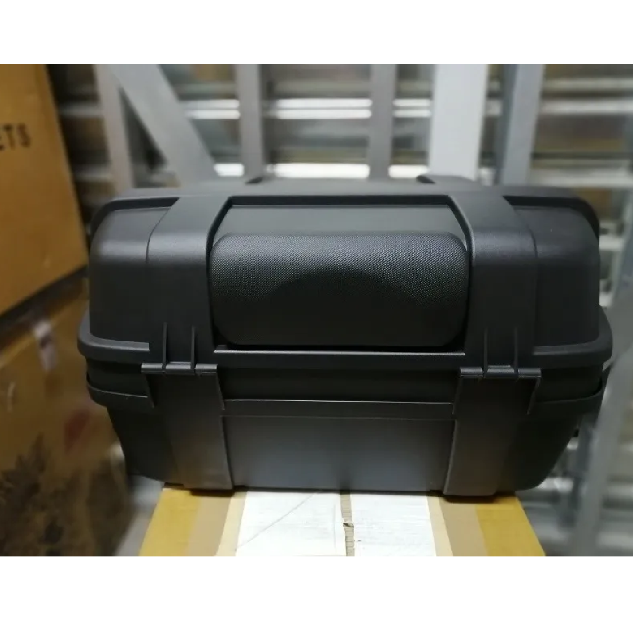 Caja Moto Para 2 Cascos Respaldo Acojinado Baul Maletero Ns