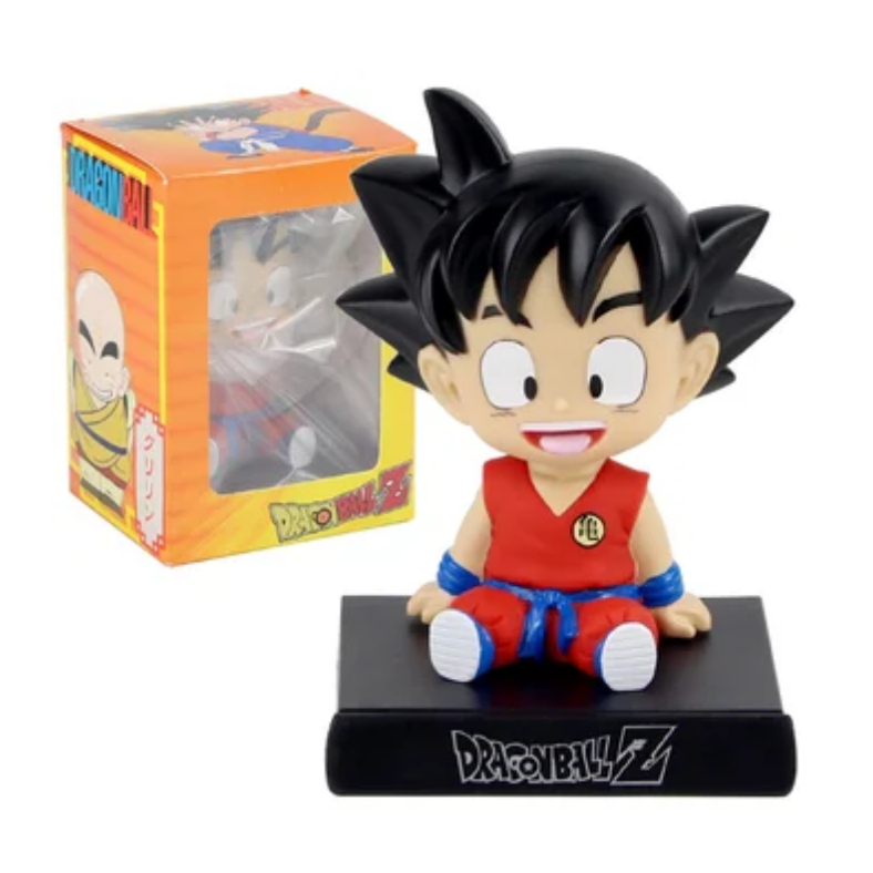 Soporte De Celular Goku Pequeño Rojo Dragon Ball Z Shaking Head