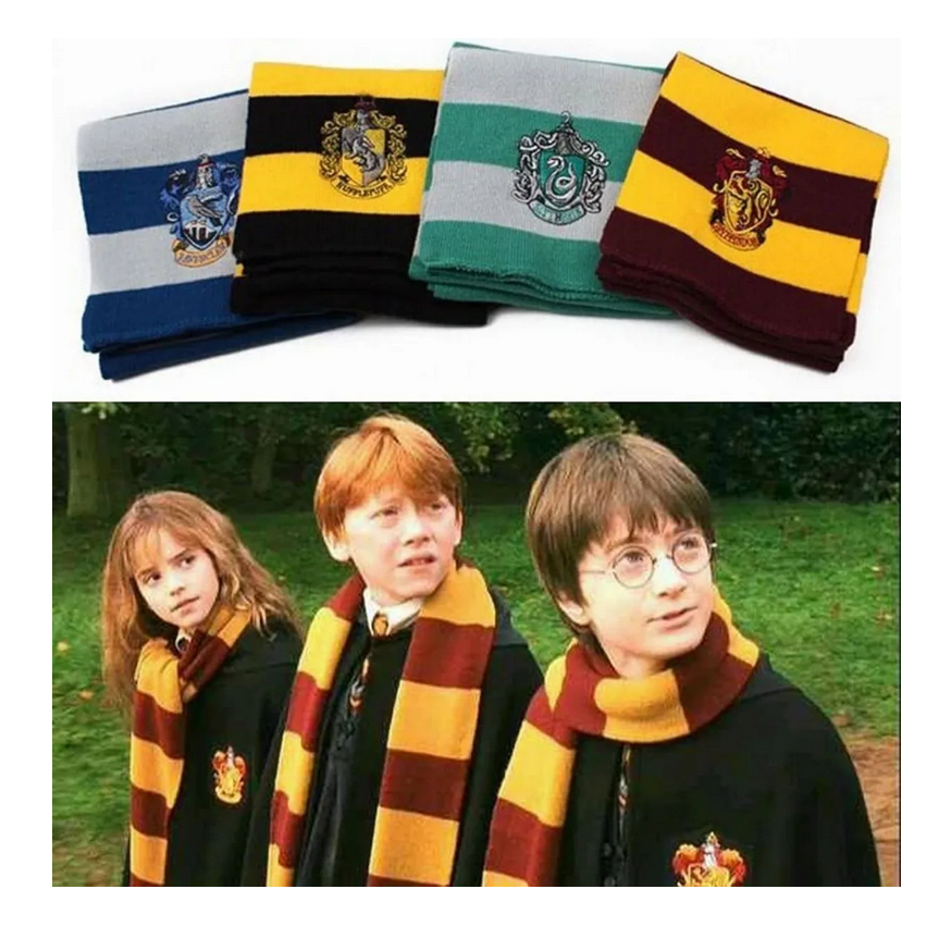 Bufanda Harry Potter Gryffindor Bordado Hogwarts 