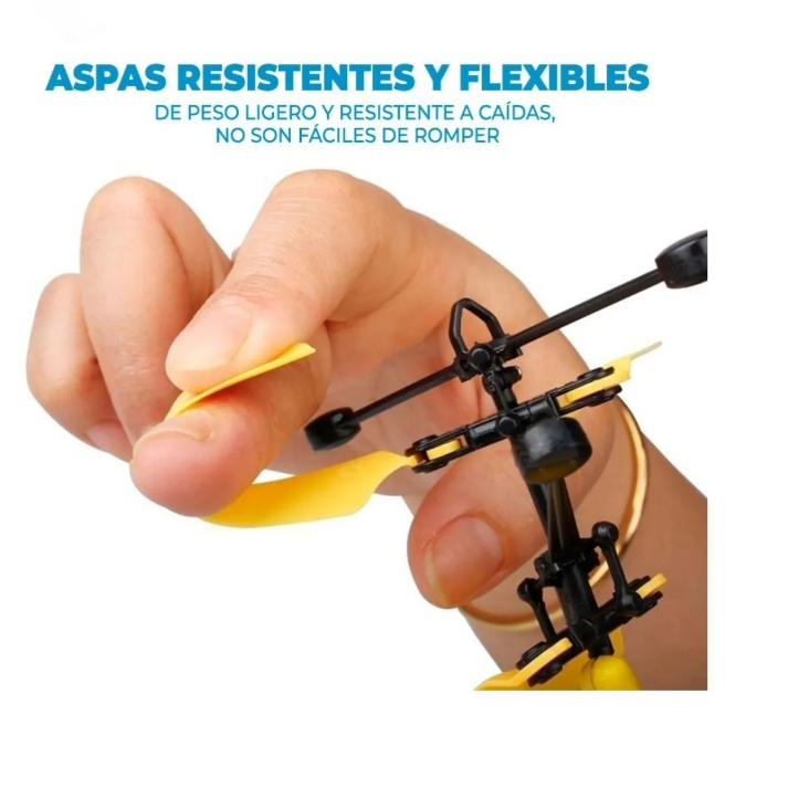 Mini Drone Transformer Volador Por Inducción Luz Led Juguete