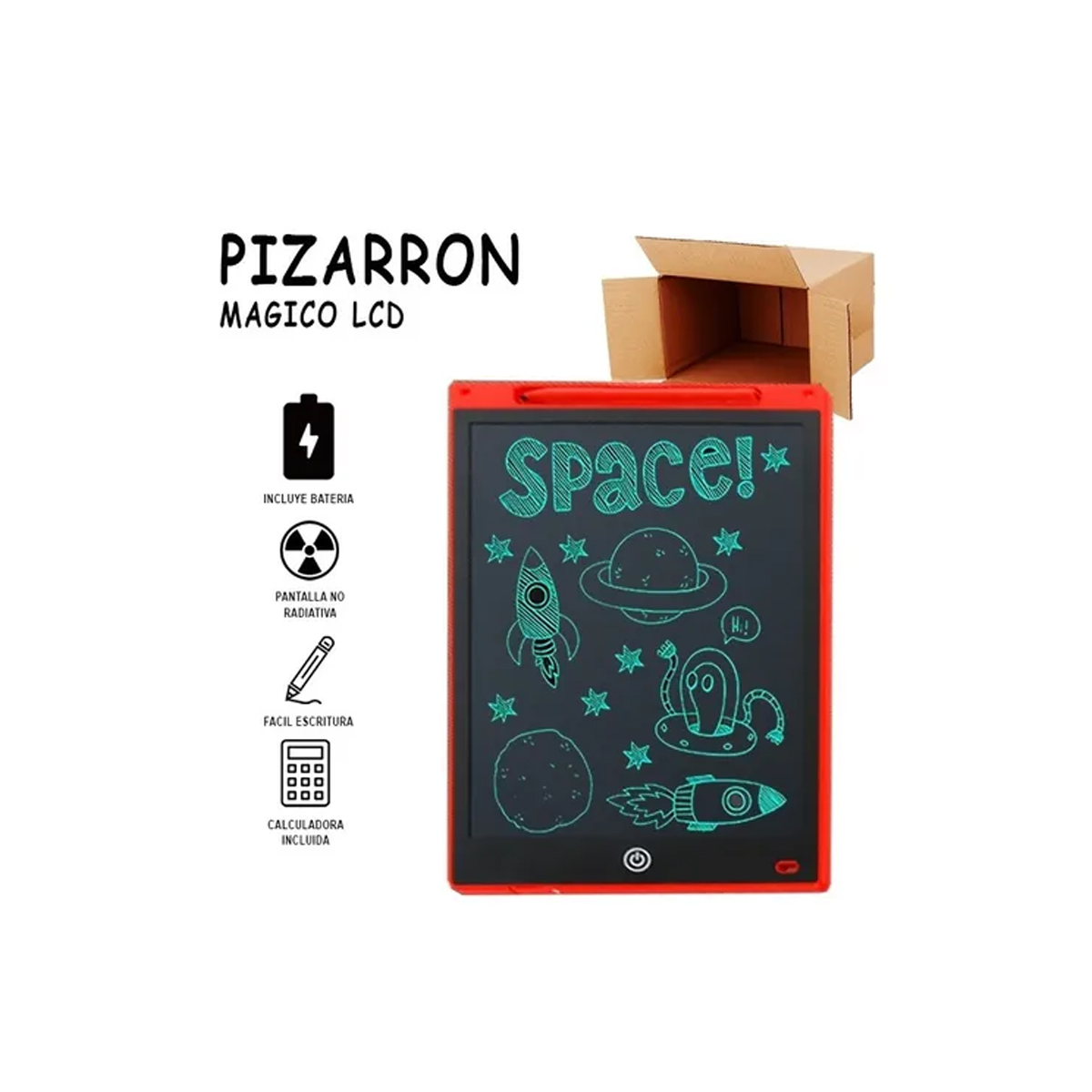 Pizarra Mágica LCD para Escribir, Dibujar y Calcular TLCD12P