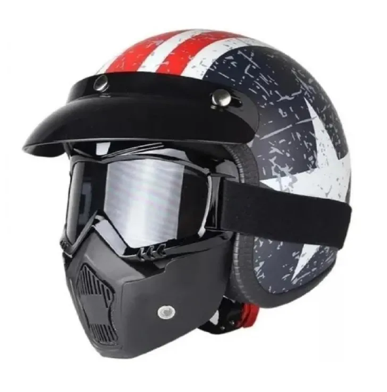 Mascara Y Goggles Tornasol Gotcha, Motociclismo, Skate Negro