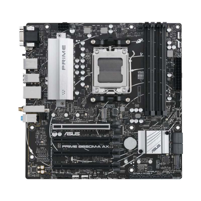 Tarjeta Madre Asus Micro-Atx Prime B650M-A Ax S-Am5 Amd B650 Hdmi 128Gb Ddr5 Para Amd