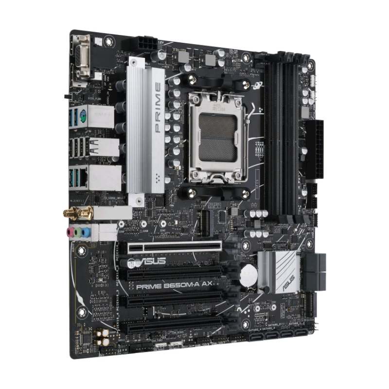 Tarjeta Madre Asus Micro-Atx Prime B650M-A Ax S-Am5 Amd B650 Hdmi 128Gb Ddr5 Para Amd