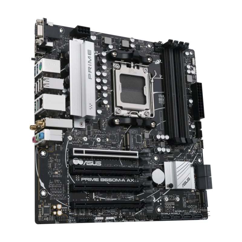 Tarjeta Madre Asus Micro-Atx Prime B650M-A Ax S-Am5 Amd B650 Hdmi 128Gb Ddr5 Para Amd