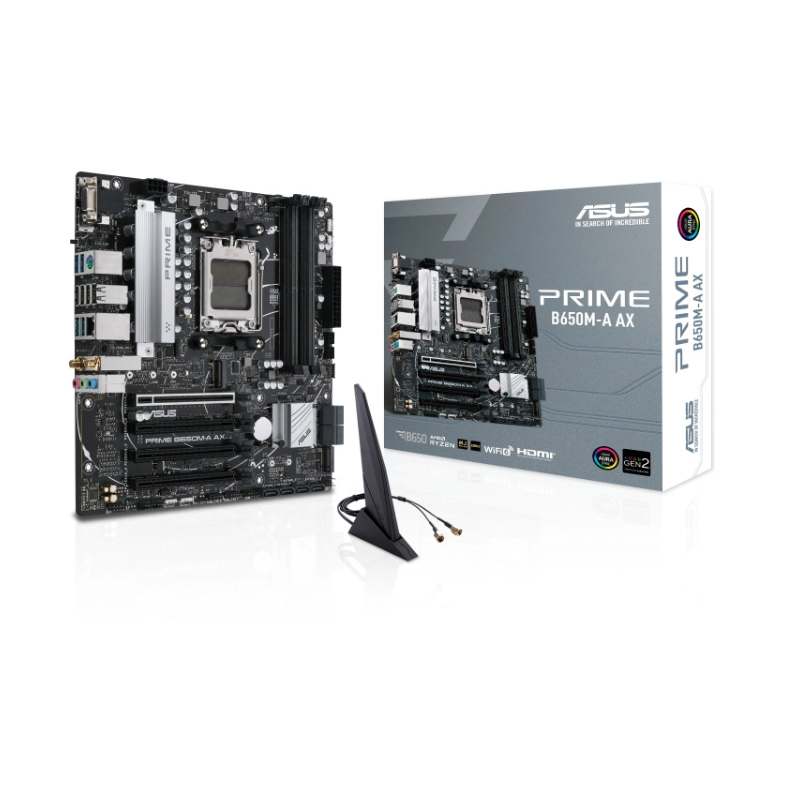 Tarjeta Madre Asus Micro-Atx Prime B650M-A Ax S-Am5 Amd B650 Hdmi 128Gb Ddr5 Para Amd
