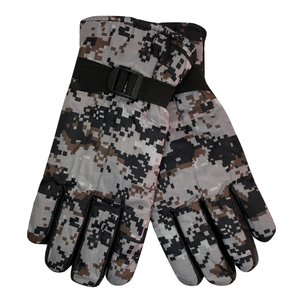 grinderPUNCH Guantes de camuflaje impermeables para clima frío para hombre,  ajustables, aislados, para invierno, talla única, camuflaje marrón