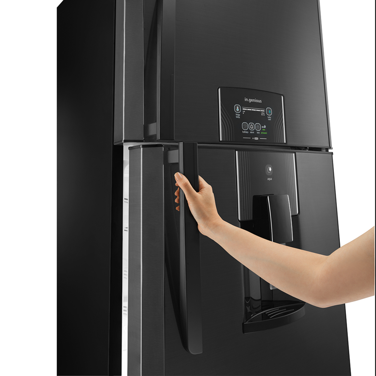 Refrigerador Automático 300 L Black Stainless Steel Mabe - RMA300FZMRP0