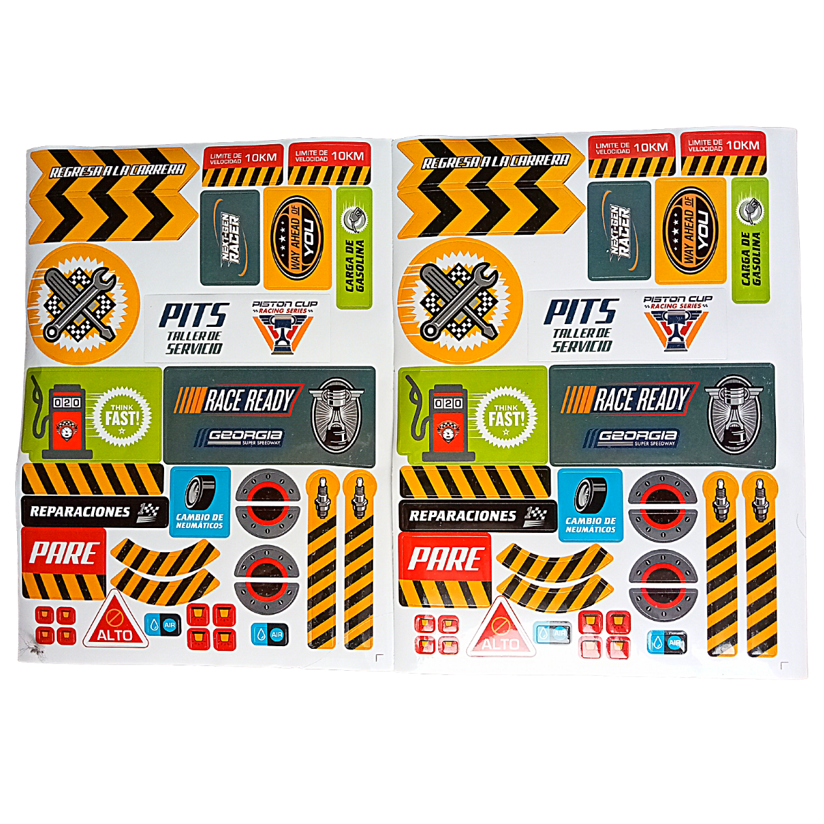 Taller De Servicio Pits 3 Autos Mcqueen,,jackson, Cruz Cars