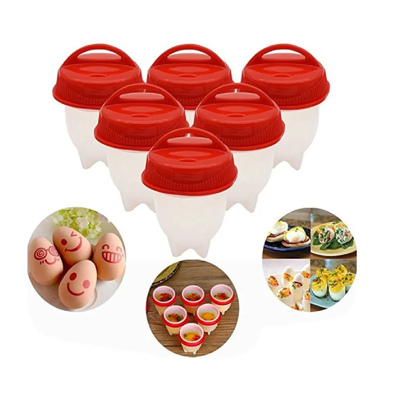 Molde de Silicón para Cocinar Huevos Goshoppingmx