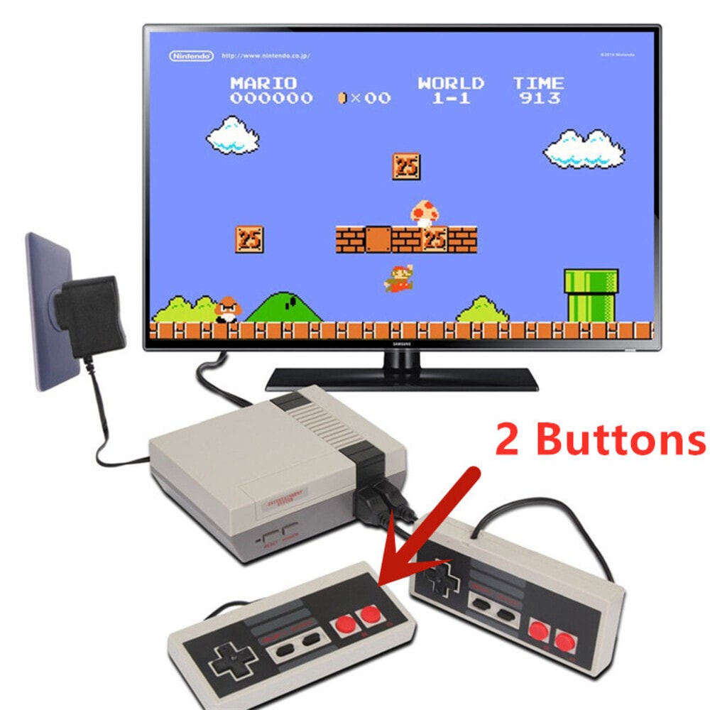 Mini Consola Retro Nes Incluye 620 Juegos Clasicos