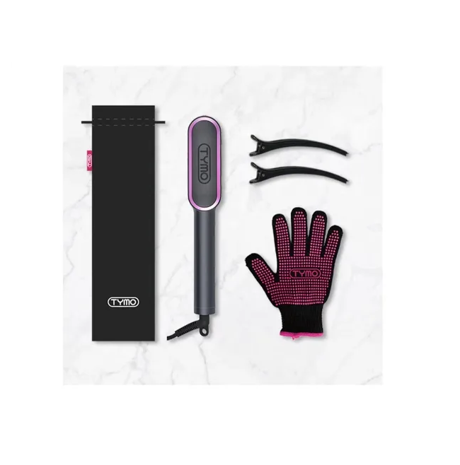 TYMO Ring Straightener Black Cepillo Alaciador Negro