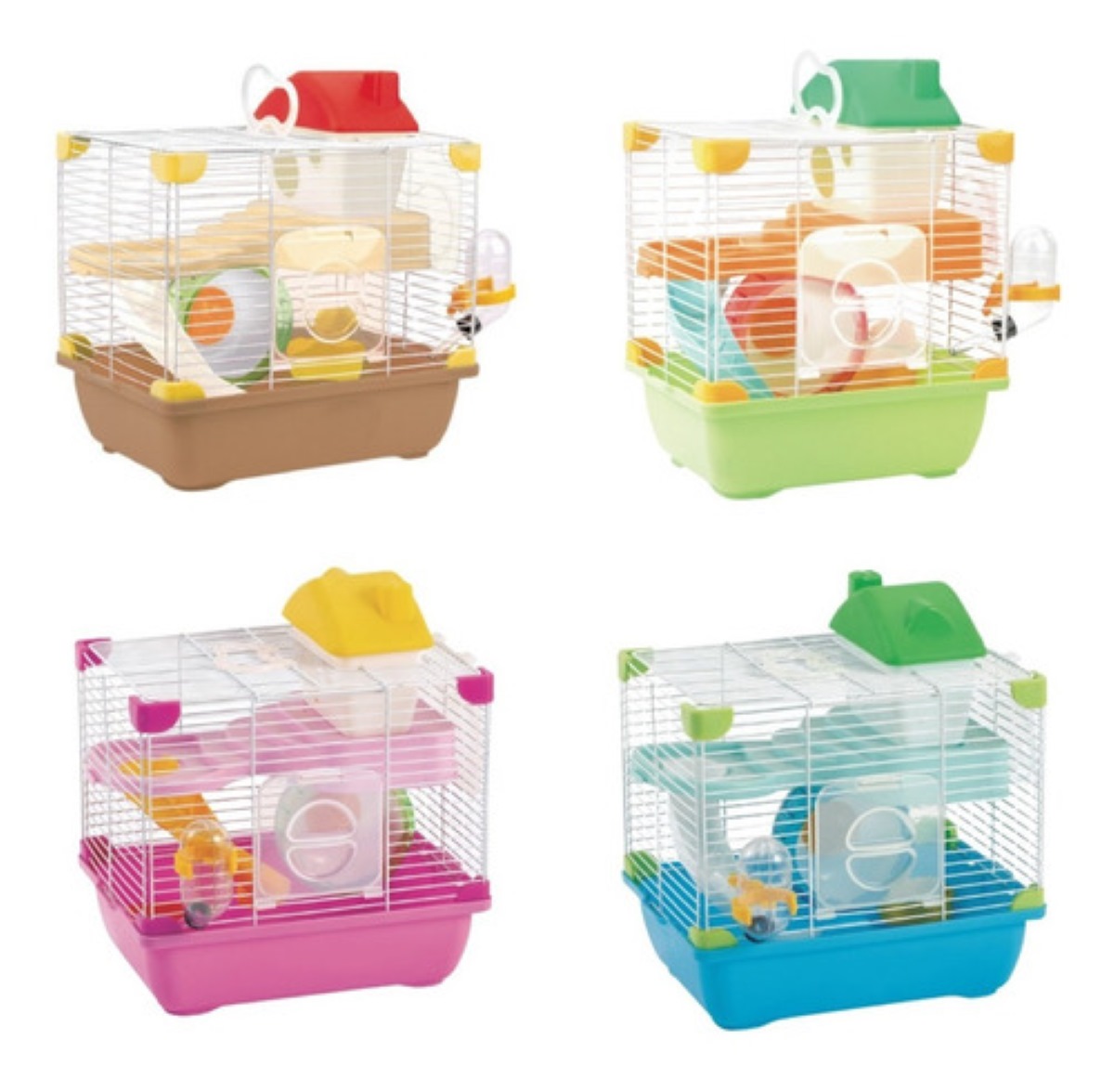 Jaula Para Hamster Equipada Rosa